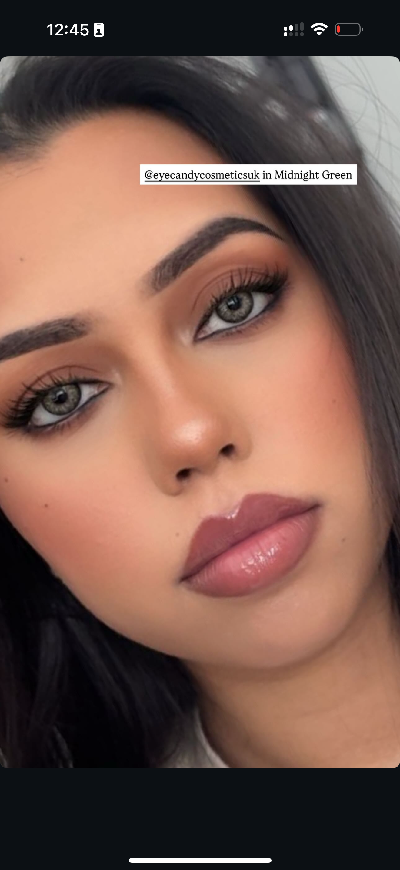 Midnight Daisy Green Coloured Contact Lenses