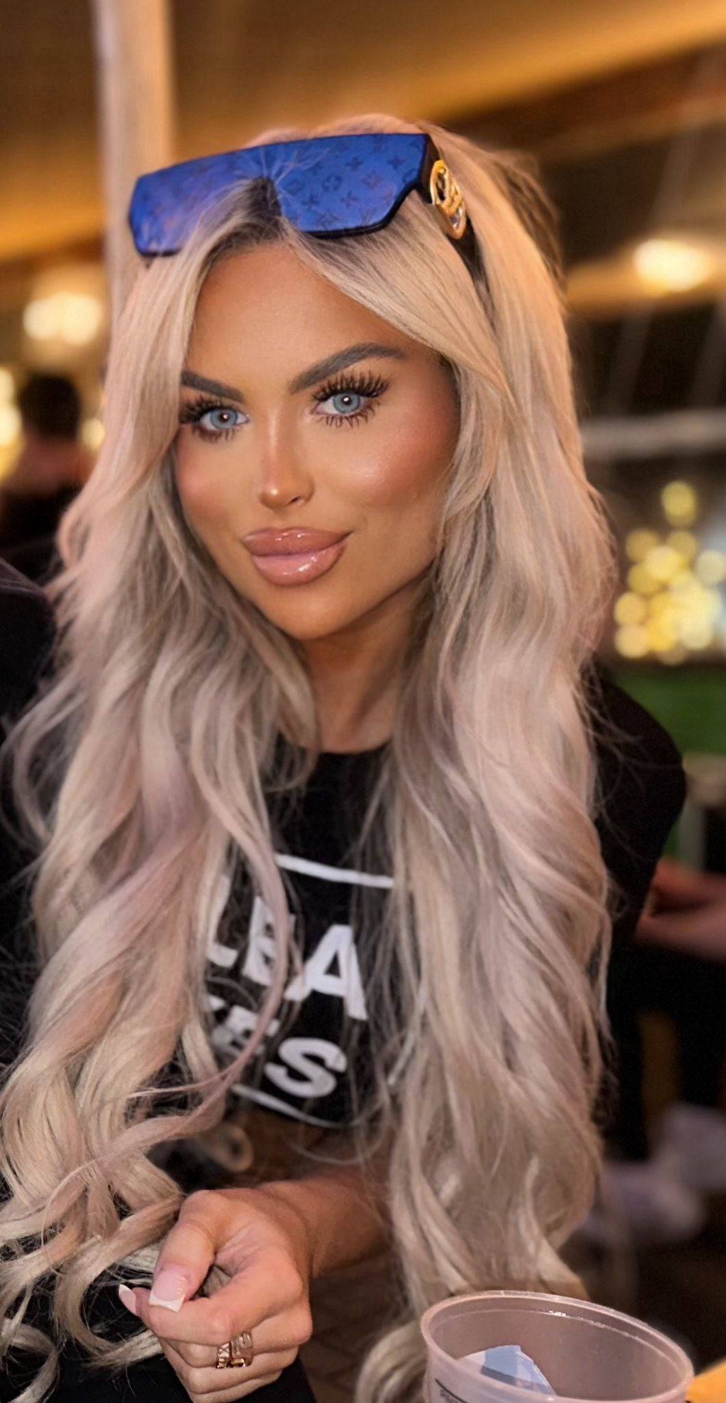 Rich Girl Blue Coloured Contact Lenses - EyeCandy Cosmetics