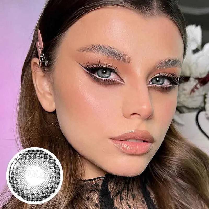 DNA Mist Storm Blue-Grey Coloured Contact Lenses