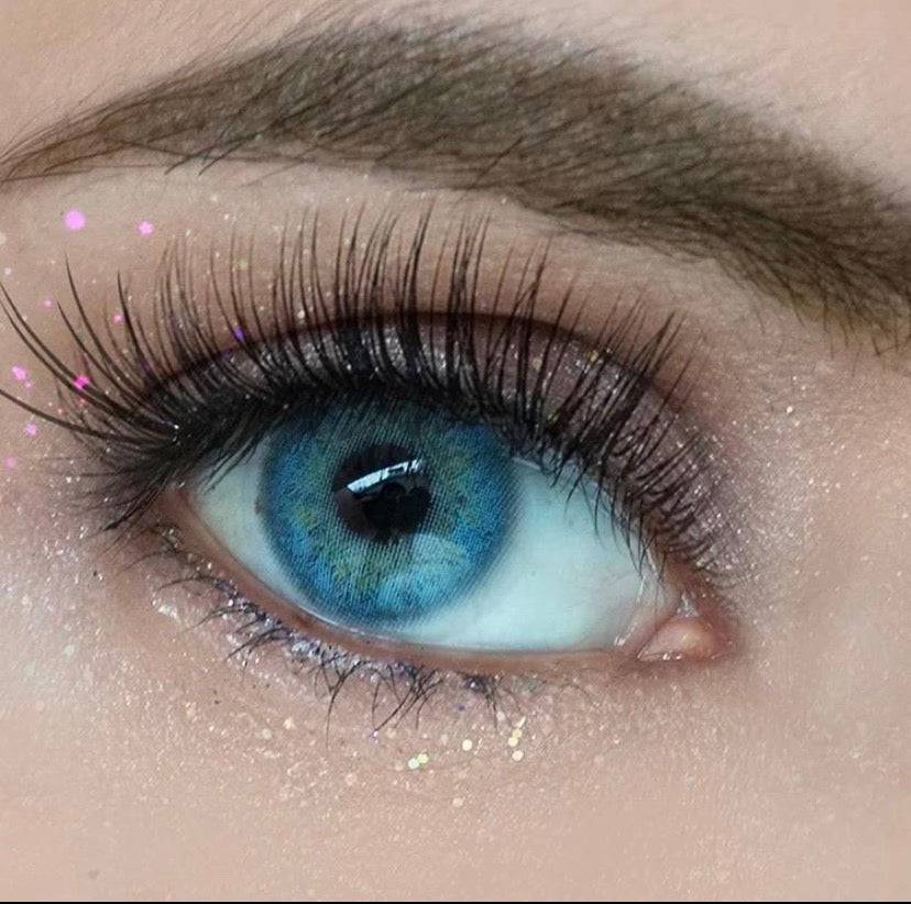 Russian Blue Coloured Contact Lenses - EyeCandy Cosmetics