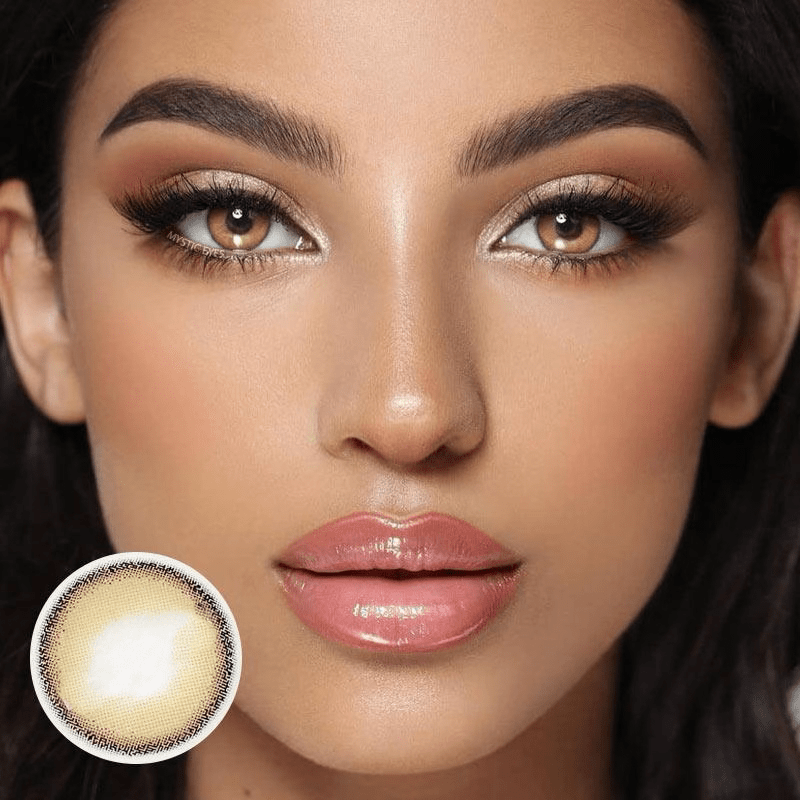 Mia Brown Coloured Contact Lenses - EyeCandy Cosmetics