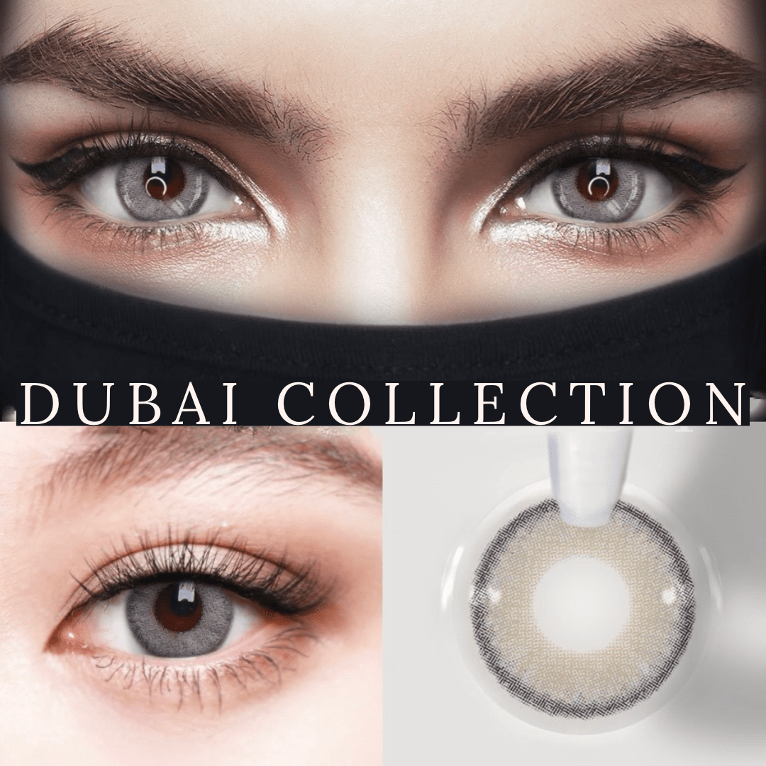 Dubai Grey Coloured Contact Lenses - EyeCandy Cosmetics