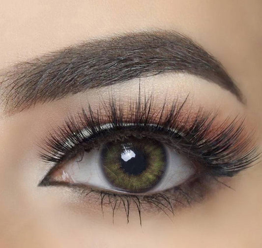 Olive Green (Spanish Olive) Coloured Contact Lenses - EyeCandy Cosmetics