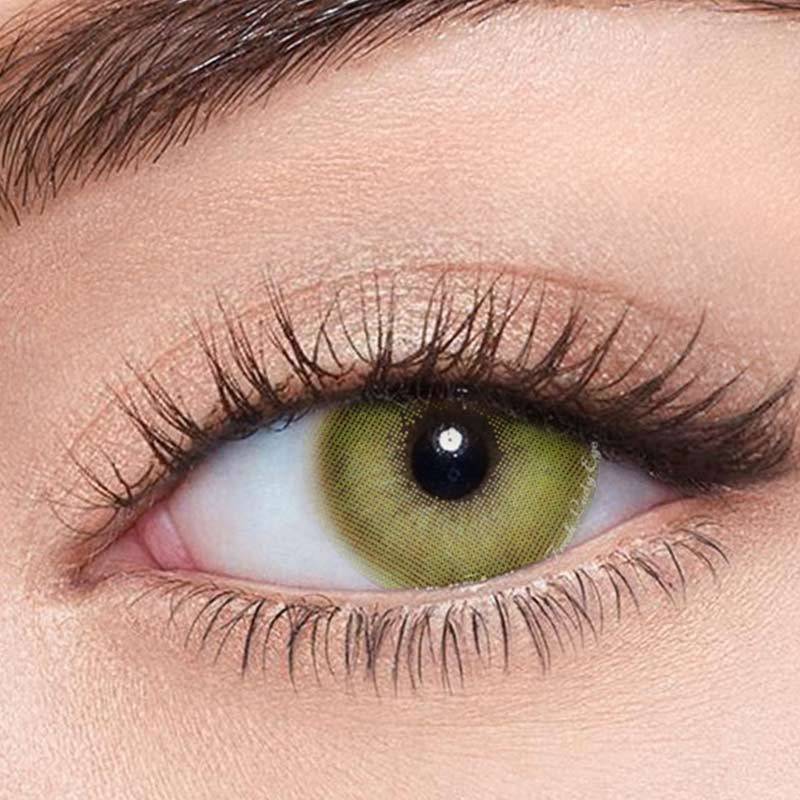 POLAR LIGHTS GREEN-YELLOW CONTACT LENS - EyeCandy Cosmetics