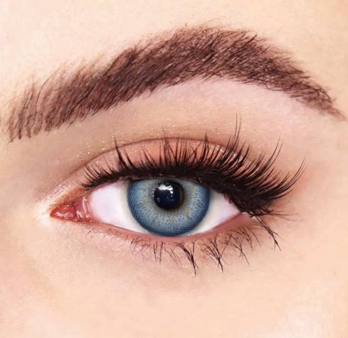 Rich Girl Blue Coloured Contact Lenses - EyeCandy Cosmetics