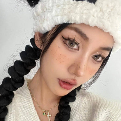 Hybrid Brown Coloured Contact Lenses - EyeCandi Cosmetics