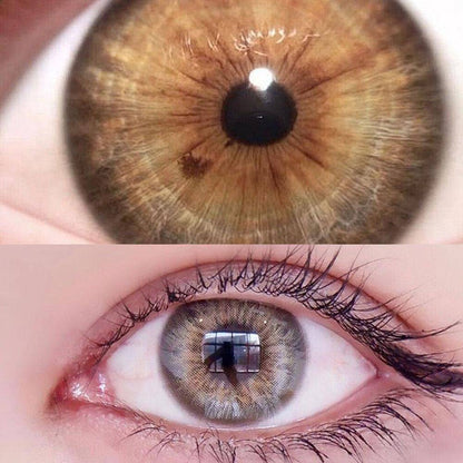 DNA Brown-Hazel Coloured Contact Lenses - EyeCandy Cosmetics