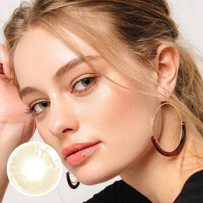 Avela Brown Hazel Coloured Contact Lenses - EyeCandy Cosmetics