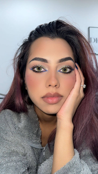 Amber Yellow Green Coloured Contact Lenses - EyeCandy Cosmetics