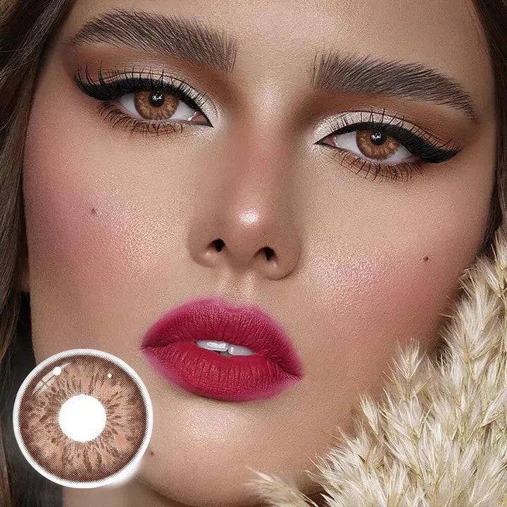 Tequila Sunrise Brown Coloured Contact Lenses