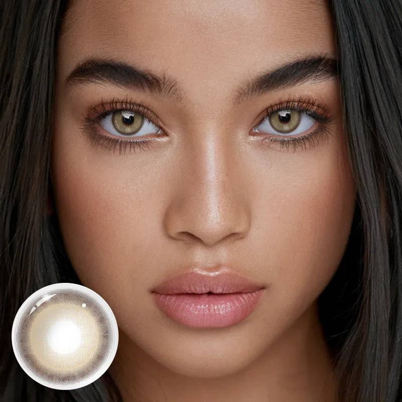 Hybrid Brown Coloured Contact Lenses