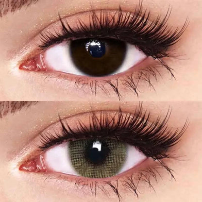 Mel (Green/Amber) Coloured Contact Lenses - EyeCandy Cosmetics