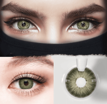 Amazonia Green Coloured Contact Lenses - EyeCandy Cosmetics