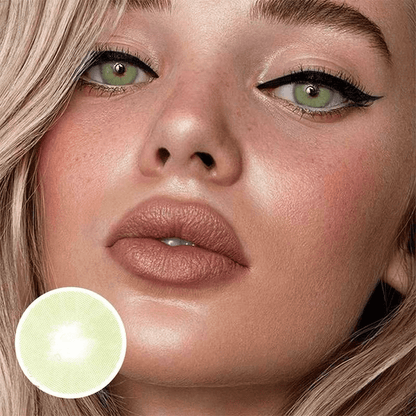 POLAR LIGHTS GREEN-YELLOW CONTACT LENS - EyeCandy Cosmetics