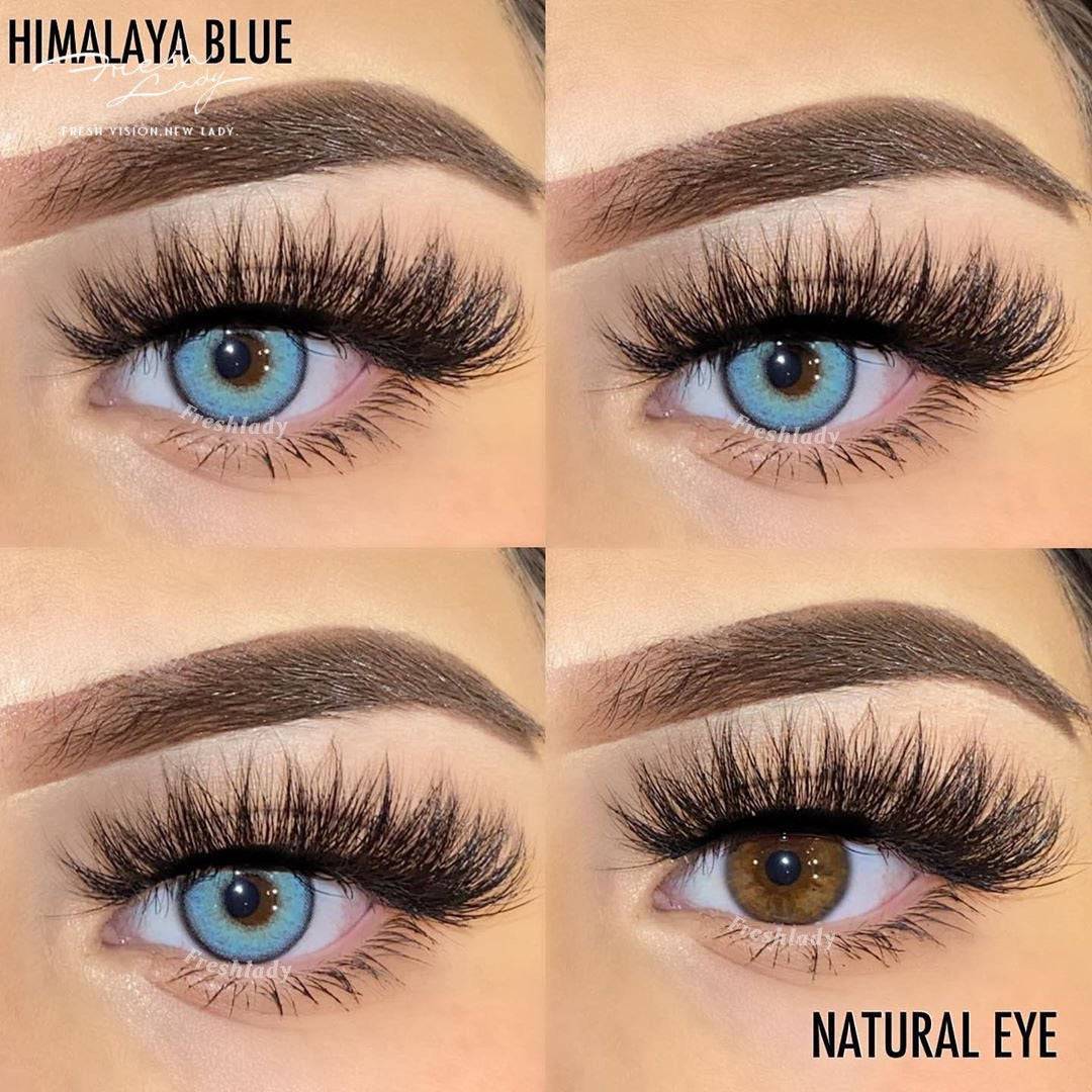 Himalaya Blue Coloured Contact Lenses - EyeCandy Cosmetics