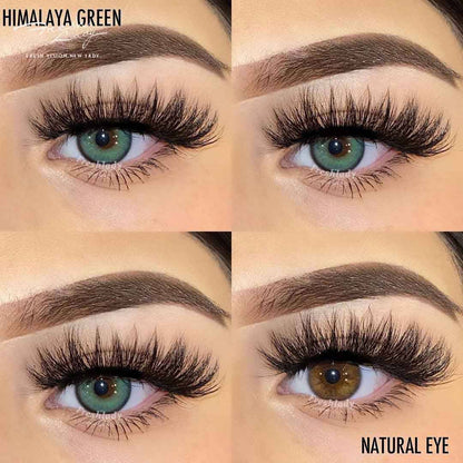 Himalaya Green Coloured Contact Lenses - EyeCandy Cosmetics