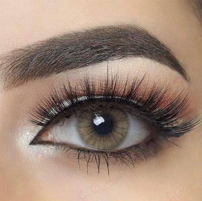 Amber Yellow Green Coloured Contact Lenses - EyeCandy Cosmetics