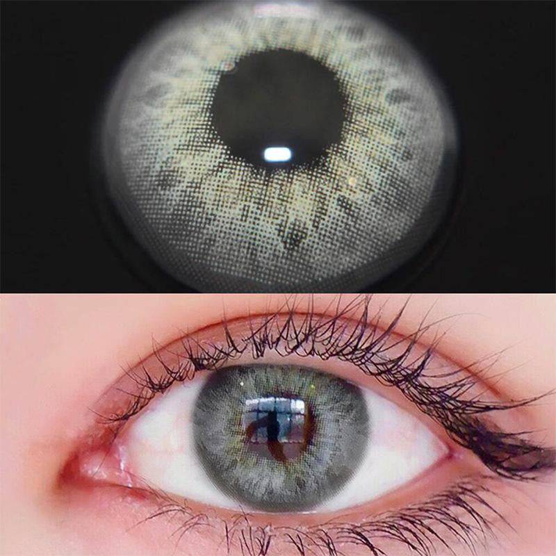 DNA Green-Grey Coloured Contact Lenses - EyeCandy Cosmetics