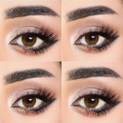 Chocolate Brown Coloured Contact Lenses - EyeCandy Cosmetics