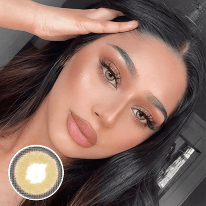 Himalaya Brown Coloured Contact Lenses - EyeCandy Cosmetics