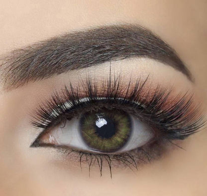 Olive Green (Spanish Olive) Coloured Contact Lenses - EyeCandy Cosmetics